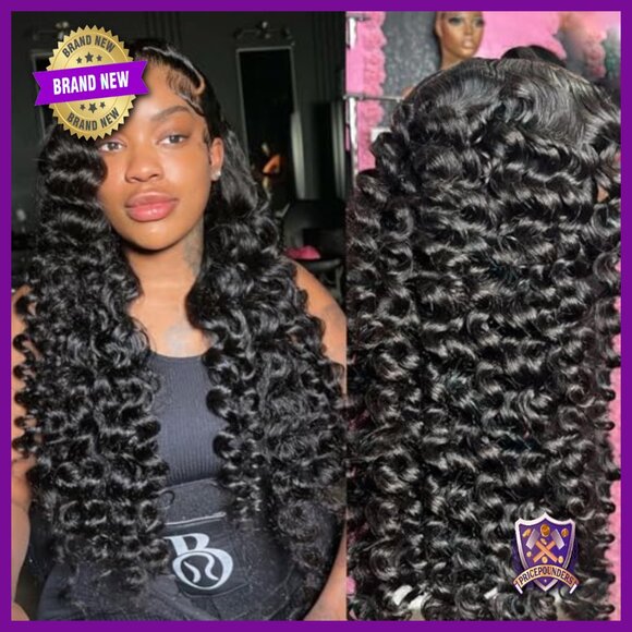 28 Inch Human Hair Glueless Wig Loose Deep Wave 5x5 HD Lace Closure main image 4